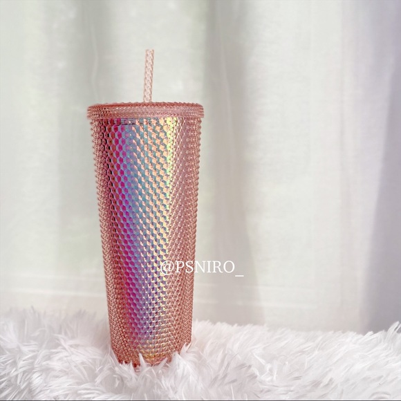 Starbucks Rose Gold and Flamingo Studded Tumblers - Picture 3 of 7